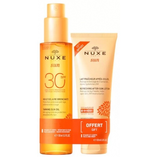 Nuxe sun aceite rostro y cuerpo spf 30