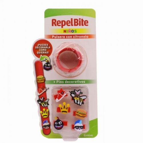 Repel bite niños pulsera con citronela (1 unidad personalizable)