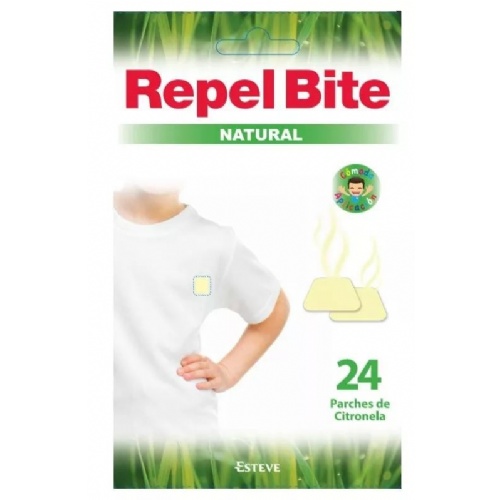 Repel bite natural parches ropa c/ citronella (24 aplicaciones)