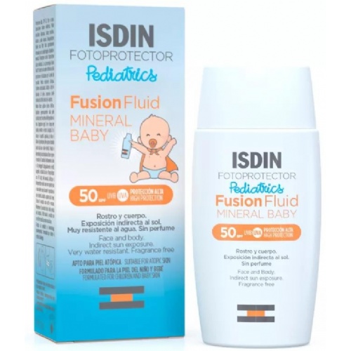 Fotoprotector isdin spf-50+ fusion fluid mineral - pediatrics baby (50 ml)